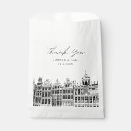 Bolsa De Papel Foto personalizada del Boda de Bruselas