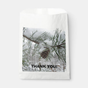 Bolsa De Papel Fotografía de la naturaleza del invierno de la ram