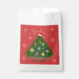 Bolsa De Papel Fotos familiares en el árbol de Navidad