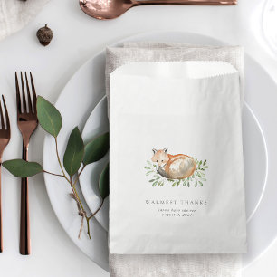 Bolsa De Papel Fox Baby Shower del arbolado
