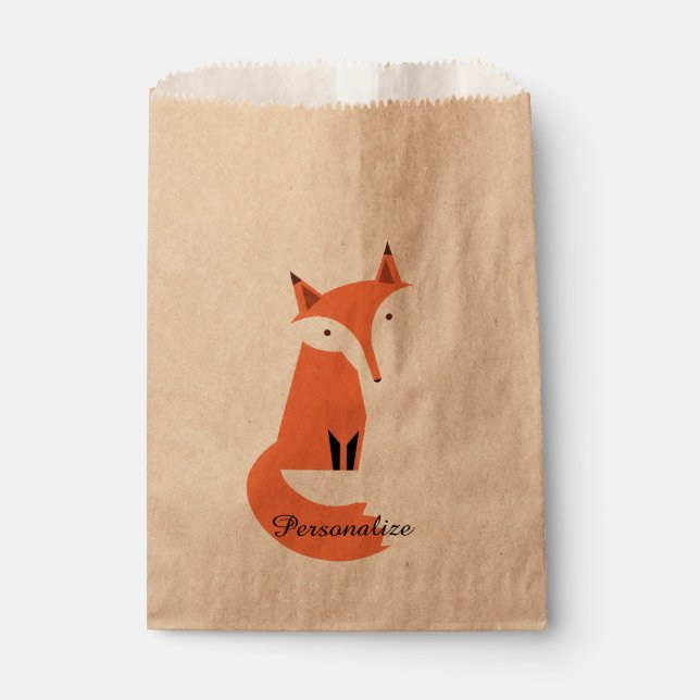 Bolsa De Papel Fox Personalizada (Anverso)