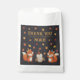 Bolsa De Papel Foxes and Owl Woodland Fall Kids Birthday Party