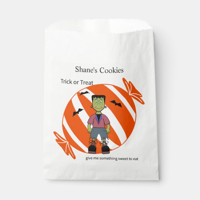 Bolsa De Papel Frankenstein Cookie Sleeve (Anverso)
