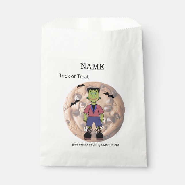 Bolsa De Papel Frankenstein Cookie Sleeve (Anverso)
