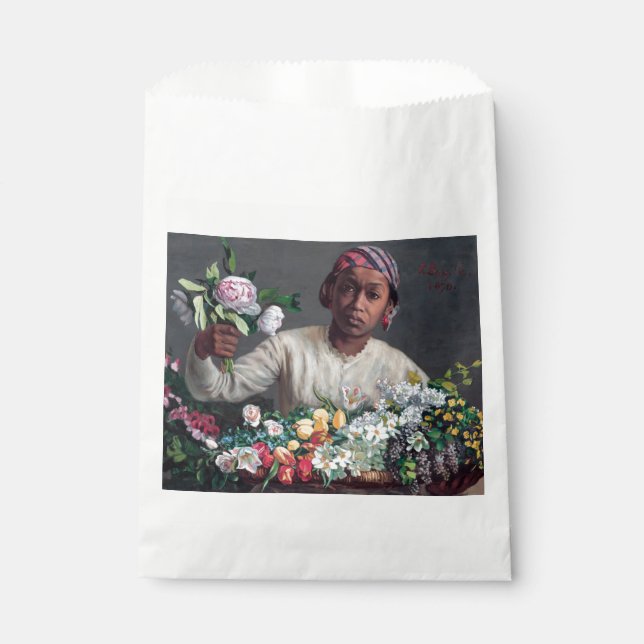 Bolsa De Papel Frederic Bazille - Joven mujer con peonías (Anverso)