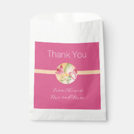Bolsa De Papel Freesia Watercolor Tropical Gracias