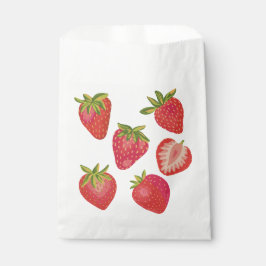 Bolsa De Papel Fresa de verano adorable