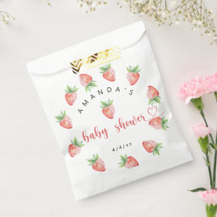 Bolsa De Papel Fresas - Baby shower