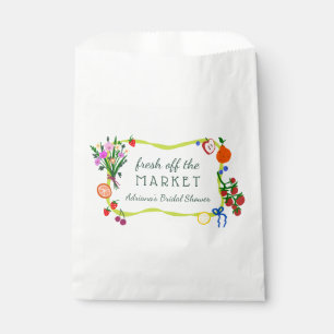 Bolsa De Papel FRESCO DIRECTO DEL MERCADO Lindo Cumpleaños de Des