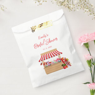 Bolsa De Papel Fresh caprichoso del mercado Bridal Shower se favo