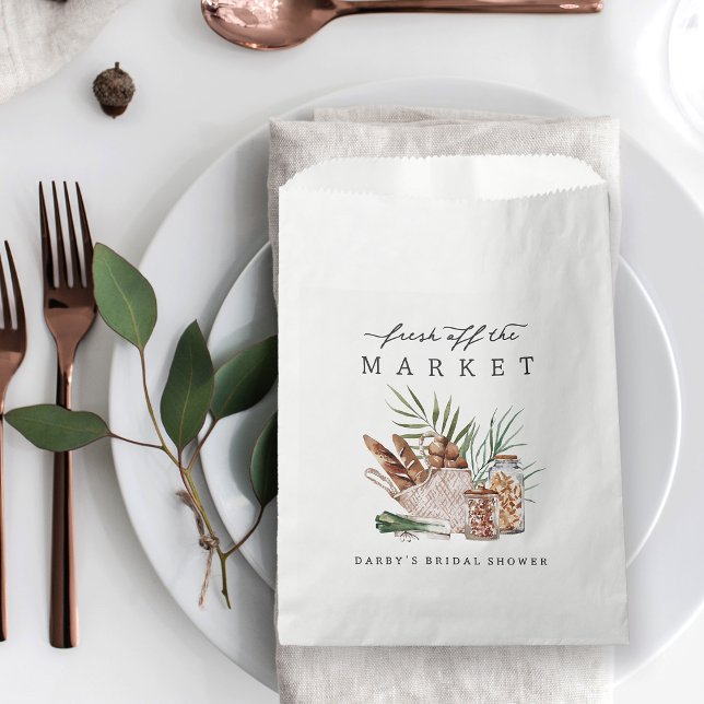 Bolsa De Papel Fresh Off the Market Bridal Shower (Subido por el creador)