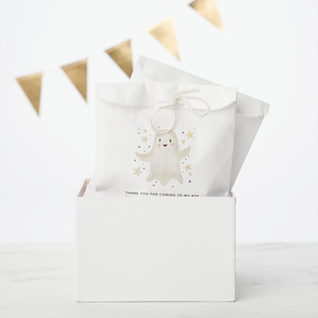 Bolsa De Papel Friendly Ghosts Spooktacular Kids Thank You Favor (Fiesta)