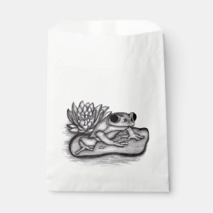 Bolsa De Papel Froggy con Lotus Flower