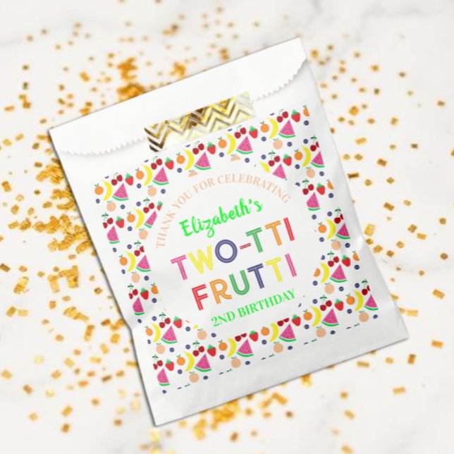 Bolsa De Papel Fruta Dos-tti Frutti Segundo Cumpleaños (Subido por el creador)