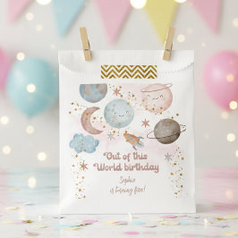 Bolsa De Papel Fuera de este mundo de la aventura espacial niños 