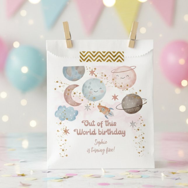 Bolsa De Papel Fuera de este mundo de la aventura espacial niños  (Subido por el creador)