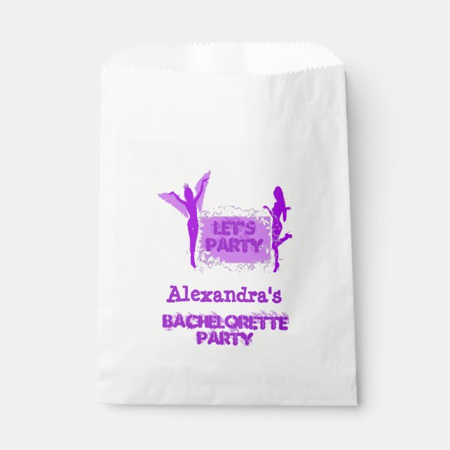 Bolsa De Papel Fun chicas fiesta personalizada de soltera (Anverso)