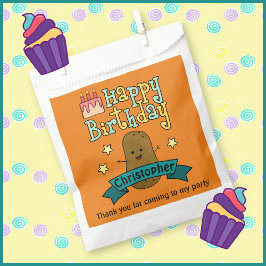 Bolsa De Papel Fun Happy Birday Potato Personalizado