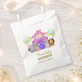 Bolsa De Papel Fun Safari Circus Carnio Globo Baby Shower