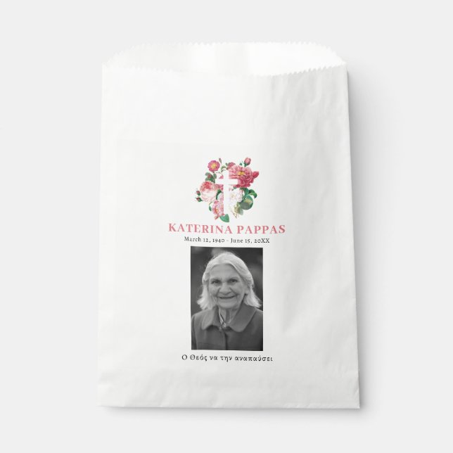 Bolsa De Papel Funeral conmemorativo del Κ ortodoxo griego Kolyva (Anverso)