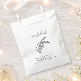 Bolsa De Papel Funeral Memorial Lavender Seed