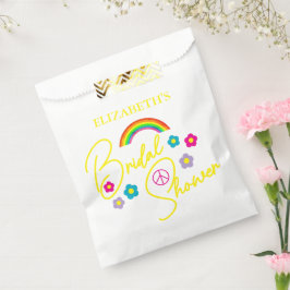 Bolsa De Papel Funky Retro Bridal Shower