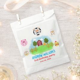 Bolsa De Papel Funny Farm Party Animals Ready to Play Balls