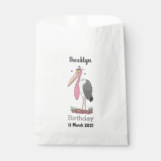 Bolsa De Papel Funny marabou stork personalizado (Anverso)