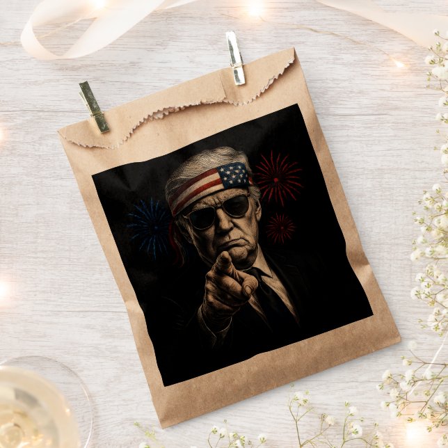 Bolsa De Papel Funny Trump Golfo De Estados Unidos 2025 4 De Juli (Cortado)