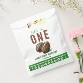 Bolsa De Papel Fútbol acuático primer año abajo | Primer cumpleañ