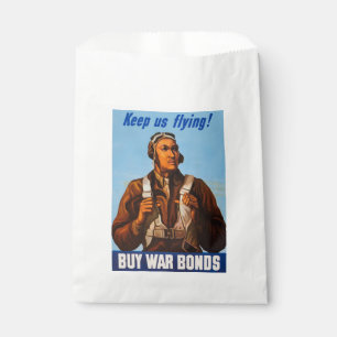 Bolsa De Papel Gafas de sol negras Pilotos de combate estadounide