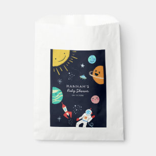 Bolsa De Papel Galaxia Planetas Espaciales Baby Shower
