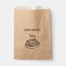 Bolsa De Papel Galentine's Day Waffle Supply Baggies