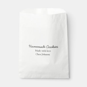 Bolsa De Papel Galletas caseras añade tu nombre de texto personal
