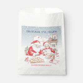 Bolsa De Papel Galletas de Navidad de Sr y Sra Claus