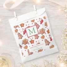 Galletas de Navidad Monograma Feliz Navidad