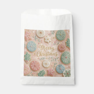 Bolsa De Papel Galletas de Navidad Pastel Copo de Nieve Navidad