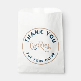 Bolsa De Papel Galletas Retro gracias por su pedido