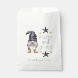 Bolsa De Papel Gangnomo de acuarela de invierno para Navidades