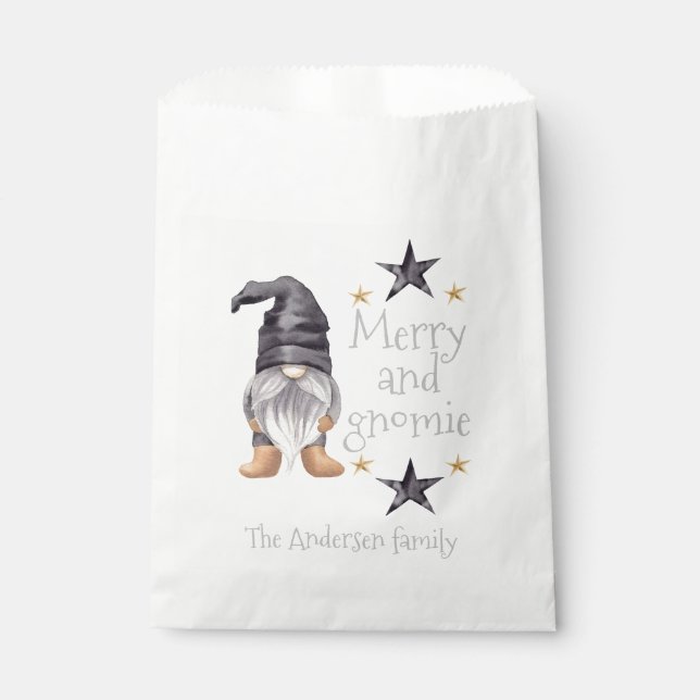 Bolsa De Papel Gangnomo de acuarela de invierno para Navidades (Anverso)