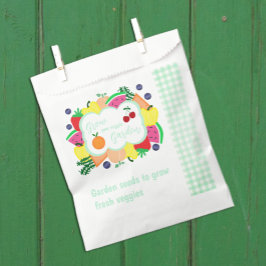 Bolsa De Papel Garden Seeds Gift Bridal Shower
