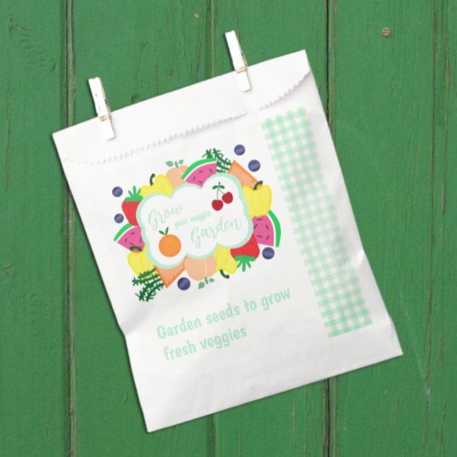 Bolsa De Papel Garden Seeds Gift Bridal Shower (Subido por el creador)
