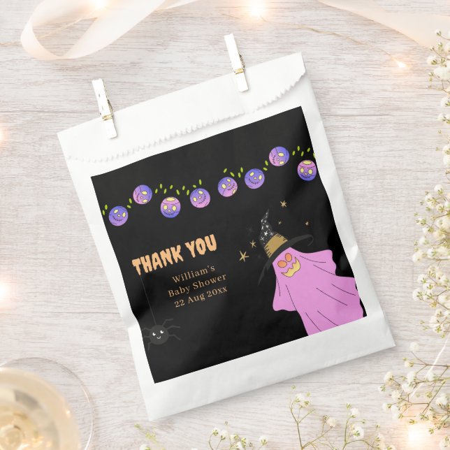 Bolsa De Papel Garland Ghost Skull Gradiente Halloween (Cortado)