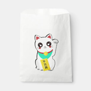 Bolsa De Papel Gato chino afortunado