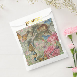 Bolsa De Papel Gato de Cheshire de Alicia Jardín del Árbol de Won