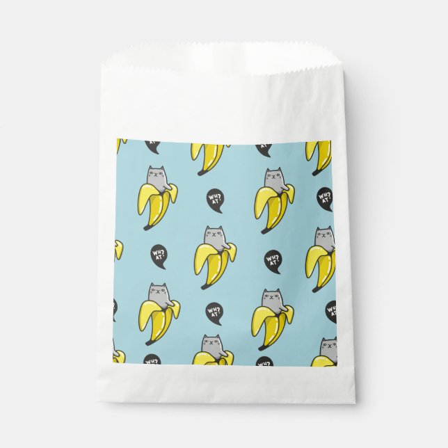 Bolsa De Papel Gato en banana (Anverso)