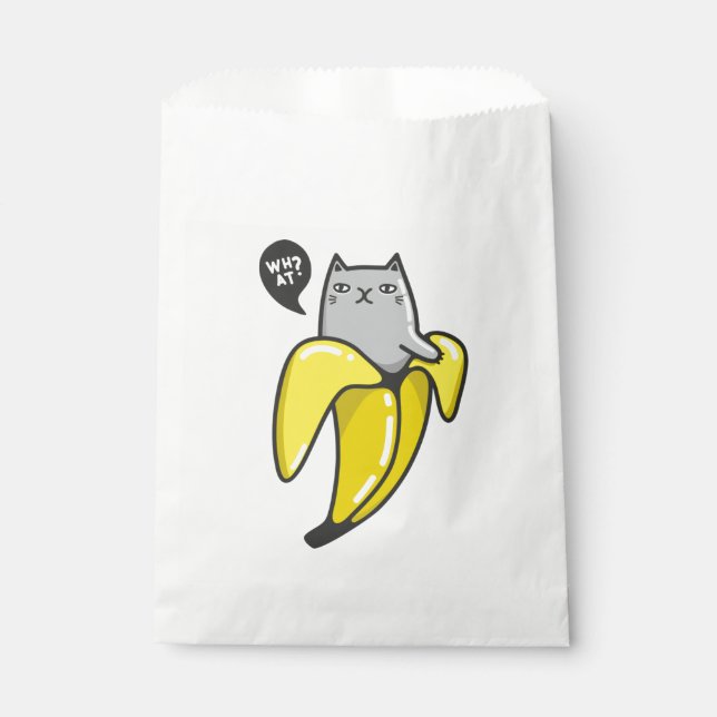 Bolsa De Papel Gato en banana (Anverso)