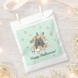 Bolsa De Papel Gato en Calabaza Candy Corn Niños Halloween
