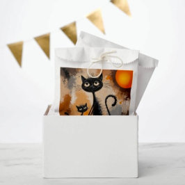 Bolsa De Papel Gato Grande Gato Pequeño Halloween