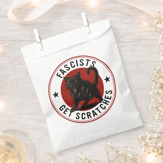 Bolsa De Papel Gatos Contra Fascistas (Cortado)